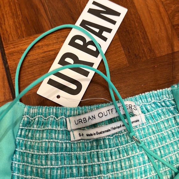 Urban Outfitters sz S jumper Teal and White - Picture 3 of 5